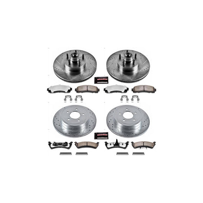 PowerStop Power Stop 2003 Ford Explorer Sport Front & Rear Z36 Truck & Tow Brake Kit K1921-36