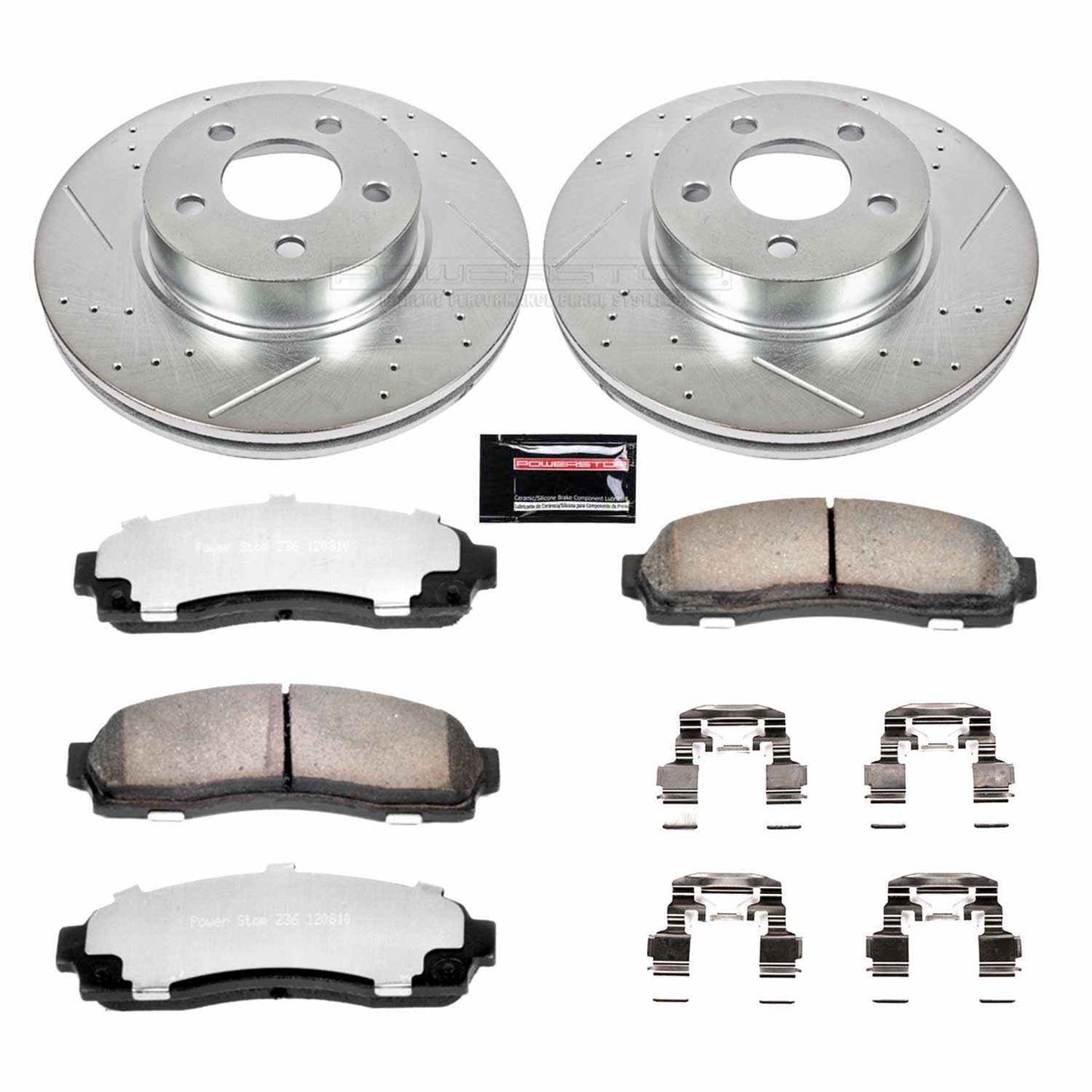 PowerStop Power Stop 01-03 Ford Explorer Sport Front Z36 Truck & Tow Brake Kit K1923-36