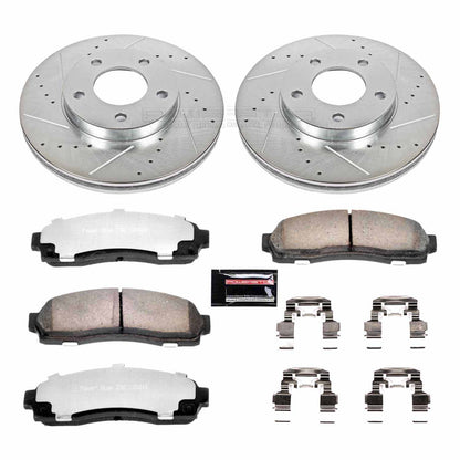 PowerStop Power Stop 01-07 Ford Escape Front Z36 Truck & Tow Brake Kit K1930-36