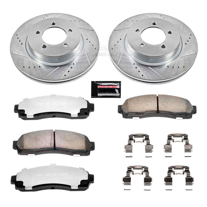 PowerStop Power Stop 02-05 Ford Explorer Front Z36 Truck & Tow Brake Kit K1931-36
