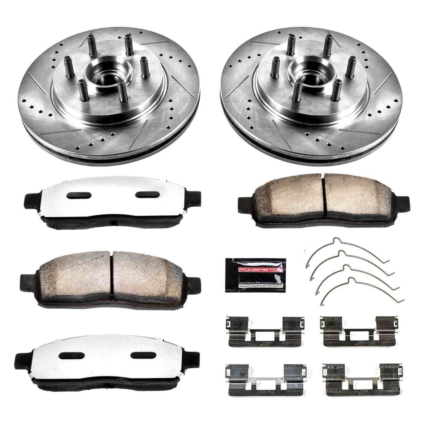 PowerStop Power Stop 04-08 Ford F-150 Front Z36 Truck & Tow Brake Kit K1939-36