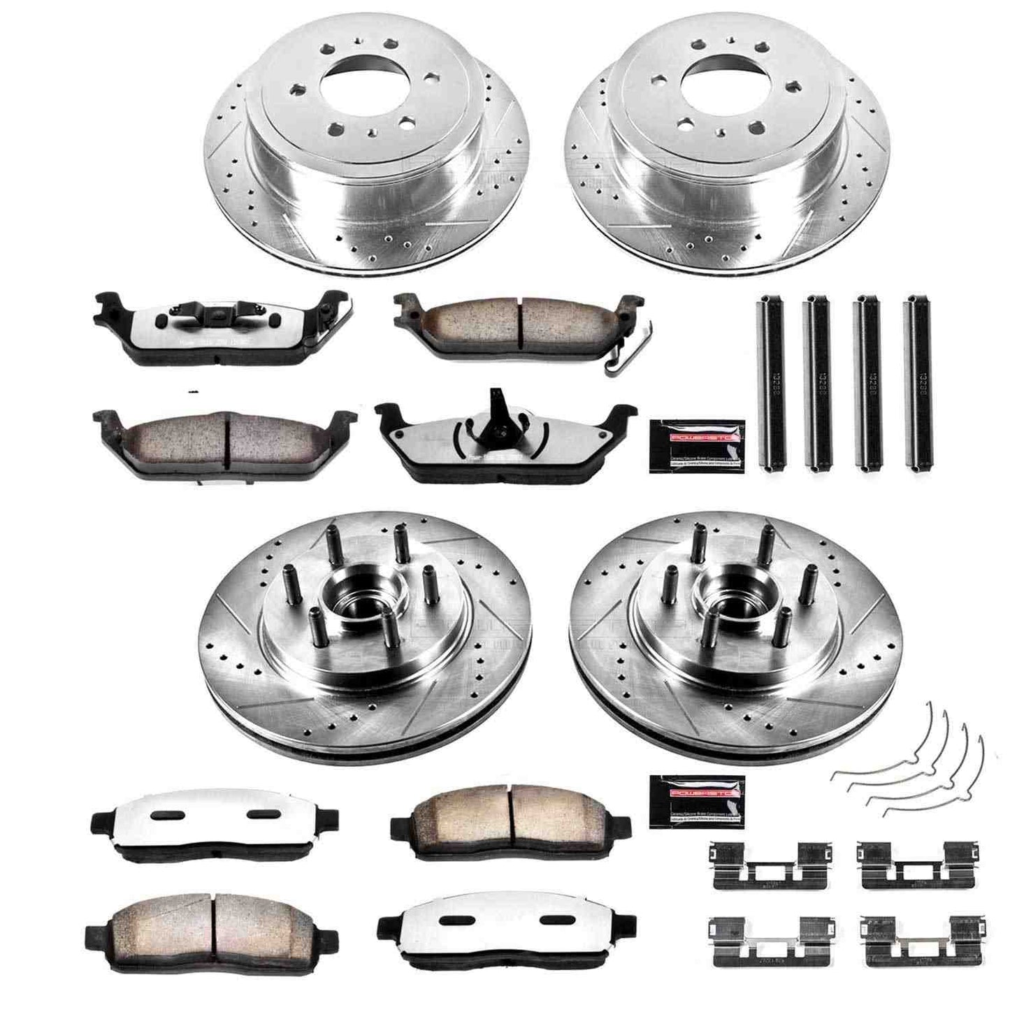 PowerStop Power Stop 04-08 Ford F-150 Front & Rear Z36 Truck & Tow Brake Kit K1940-36