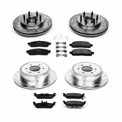 PowerStop Power Stop 04-08 Ford F-150 Front & Rear Z23 Evolution Sport Brake Kit K1940