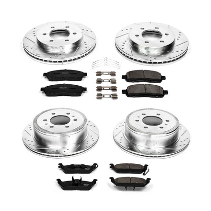 PowerStop Power Stop 04-08 Ford F-150 Front & Rear Z23 Evolution Sport Brake Kit K1944