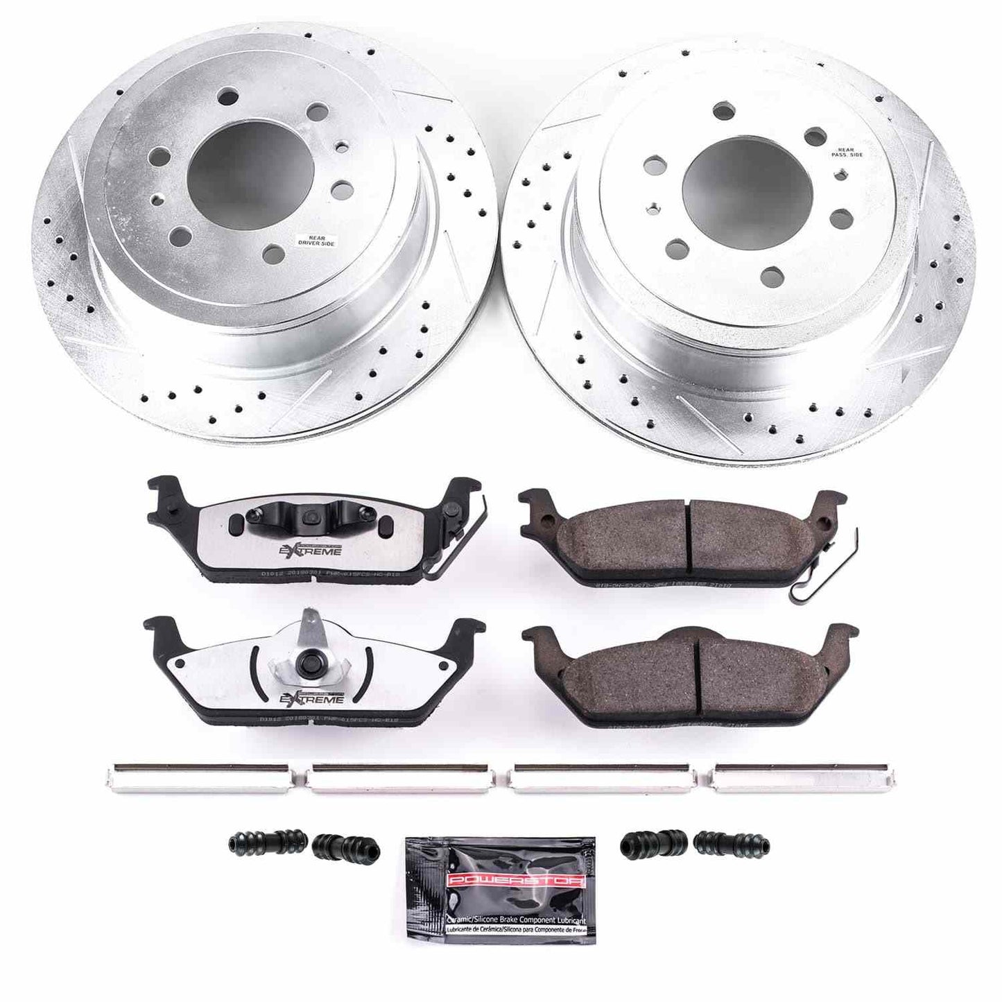 PowerStop Power Stop 04-11 Ford F-150 Rear Z36 Truck & Tow Brake Kit K1950-36