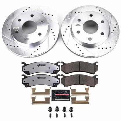 PowerStop Power Stop 02-06 Cadillac Escalade Front Z36 Truck & Tow Brake Kit K2009-36