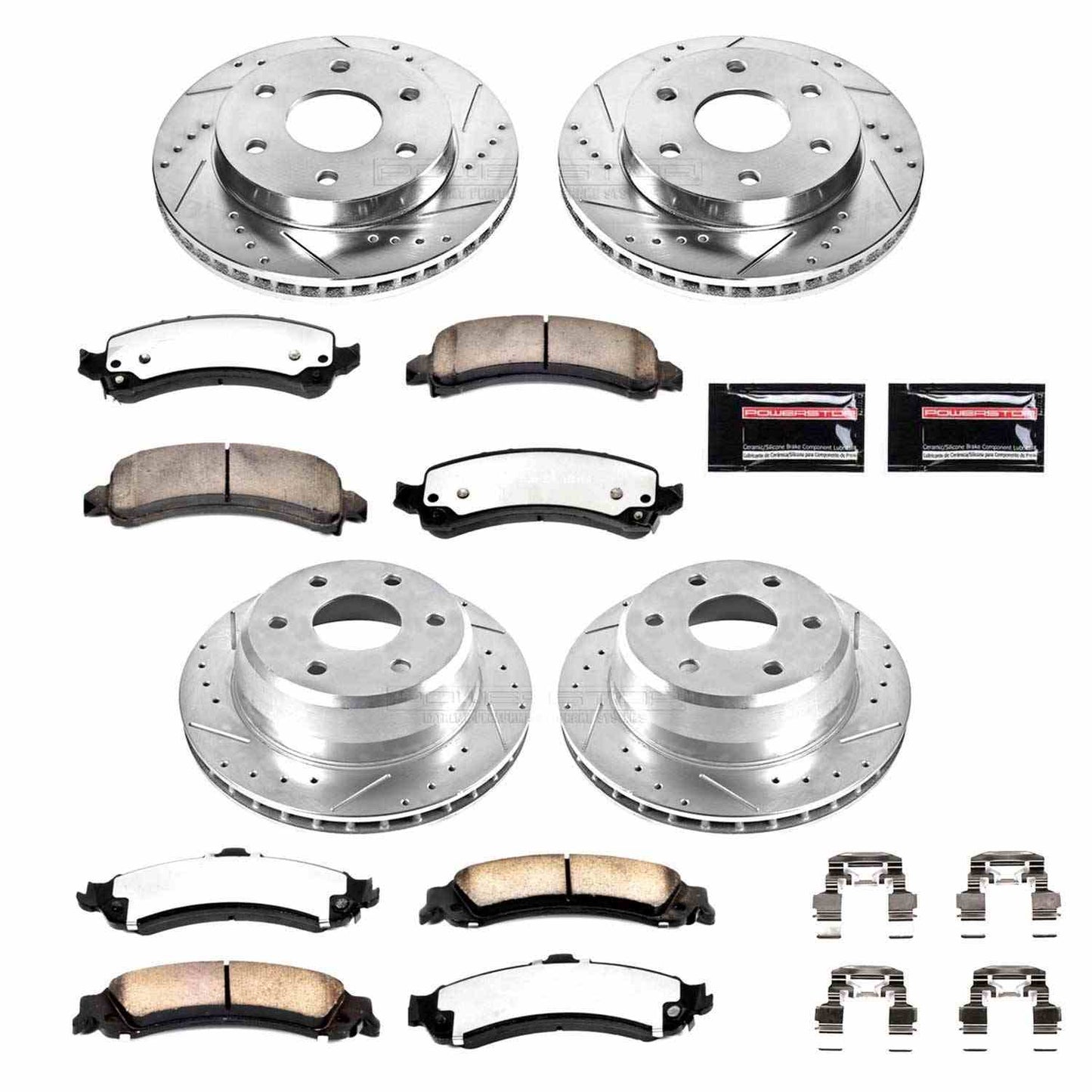 PowerStop Power Stop 03-06 Cadillac Escalade Front & Rear Z36 Truck & Tow Brake Kit K2016-36
