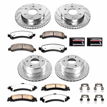 PowerStop Power Stop 03-06 Cadillac Escalade Front & Rear Z36 Truck & Tow Brake Kit K2016-36