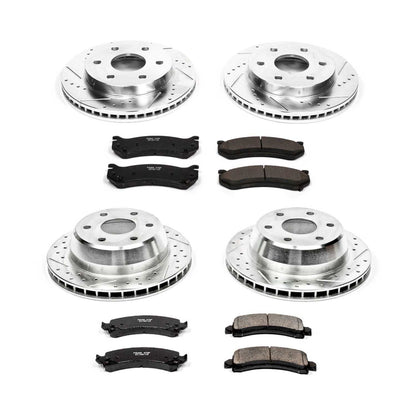 PowerStop Power Stop 03-06 Cadillac Escalade Front & Rear Z23 Evolution Sport Brake Kit K2016