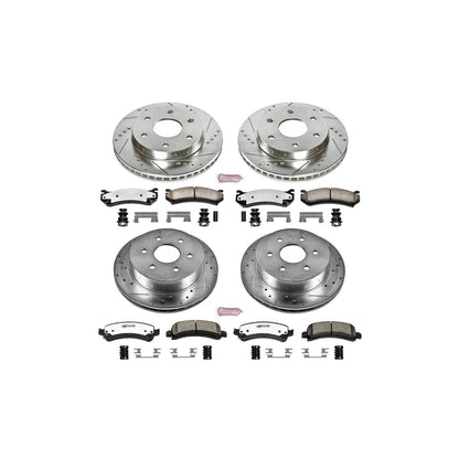 PowerStop Power Stop 03-05 Chevrolet Express 2500 Front & Rear Z36 Truck & Tow Brake Kit K2017-36