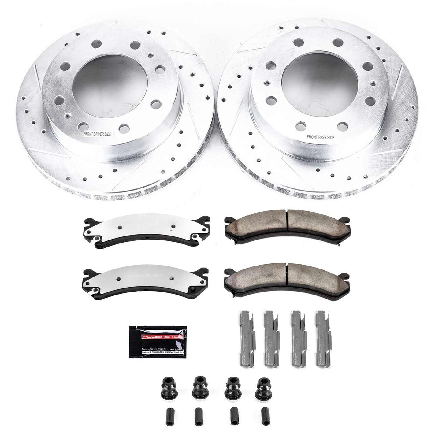 PowerStop Power Stop 00-05 Cadillac DeVille Front Z36 Truck & Tow Brake Kit K2020-36