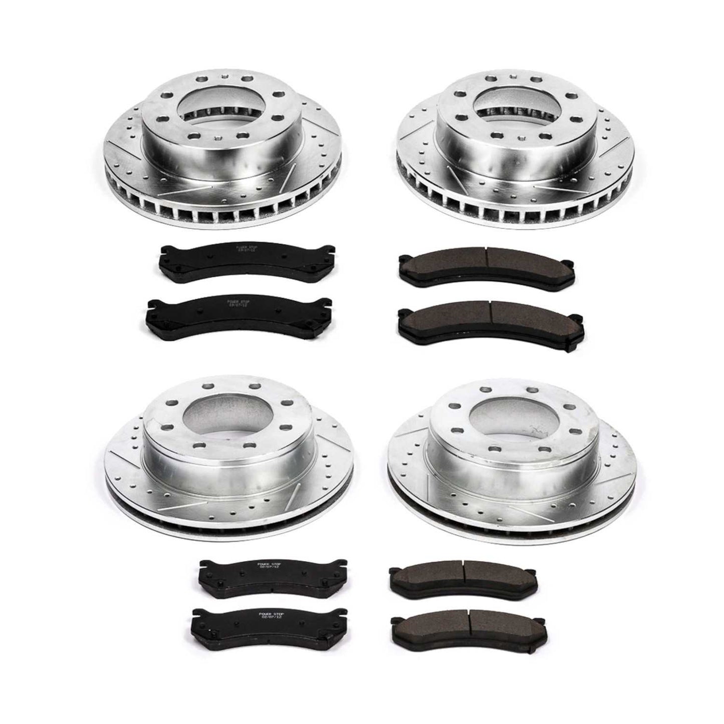 PowerStop Power Stop 01-03 Chevrolet Silverado 1500 HD Front & Rear Z23 Evolution Sport Brake Kit K2023