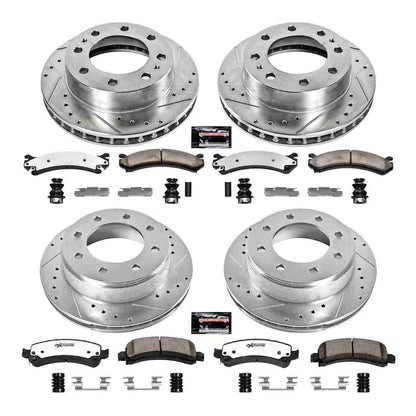 PowerStop Power Stop 03-17 Chevrolet Express 2500 Front & Rear Z36 Truck & Tow Brake Kit K2025-36