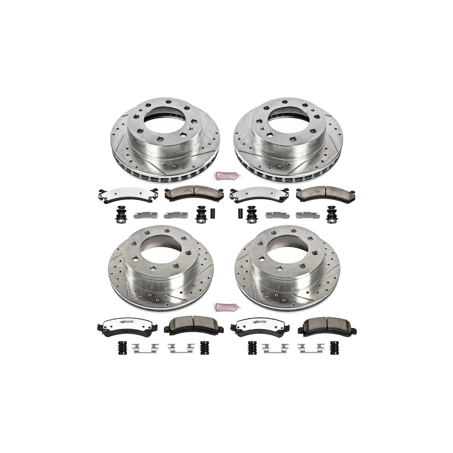 PowerStop Power Stop 06-17 Chevrolet Express 2500 Front & Rear Z36 Truck & Tow Brake Kit K2029-36