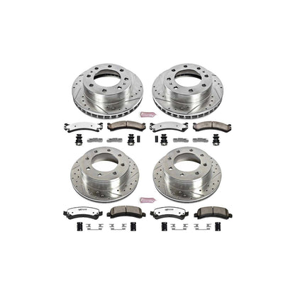PowerStop Power Stop 06-17 Chevrolet Express 2500 Front & Rear Z36 Truck & Tow Brake Kit K2029-36