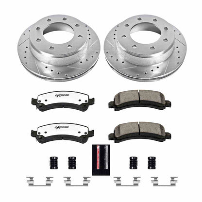 PowerStop Power Stop 03-17 Chevrolet Express 2500 Rear Z36 Truck & Tow Brake Kit K2039-36