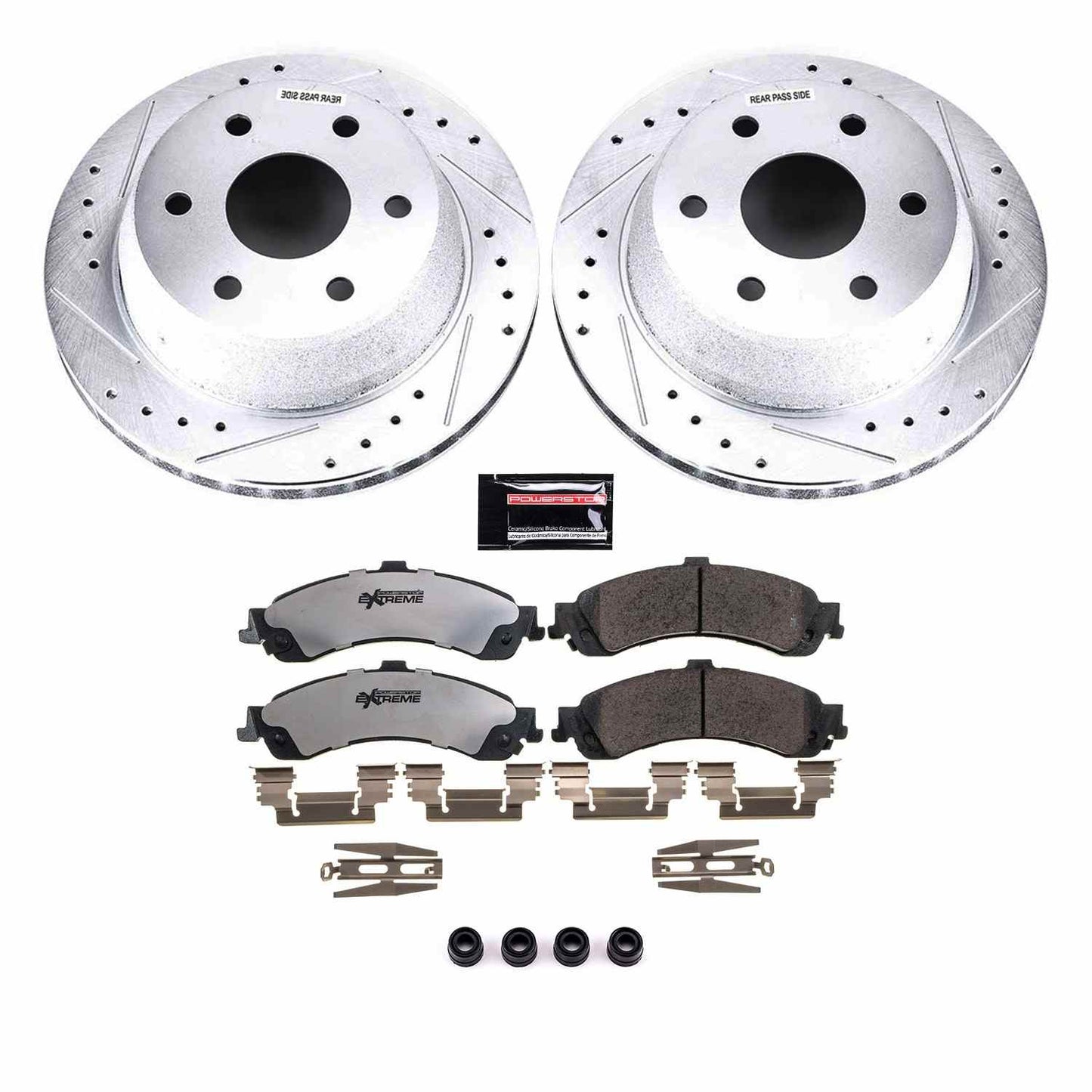 PowerStop Power Stop 02-06 Cadillac Escalade Rear Z36 Truck & Tow Brake Kit K2046-36