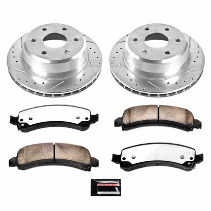PowerStop Power Stop 03-06 Cadillac Escalade Rear Z36 Truck & Tow Brake Kit K2047-36