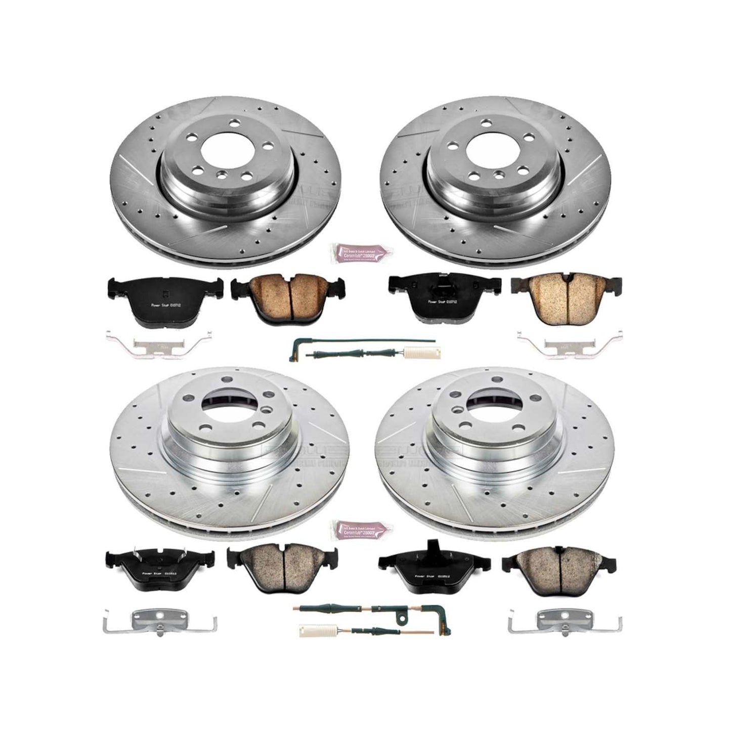 PowerStop Power Stop 02-05 BMW 745i Front & Rear Z23 Evolution Sport Brake Kit K2056