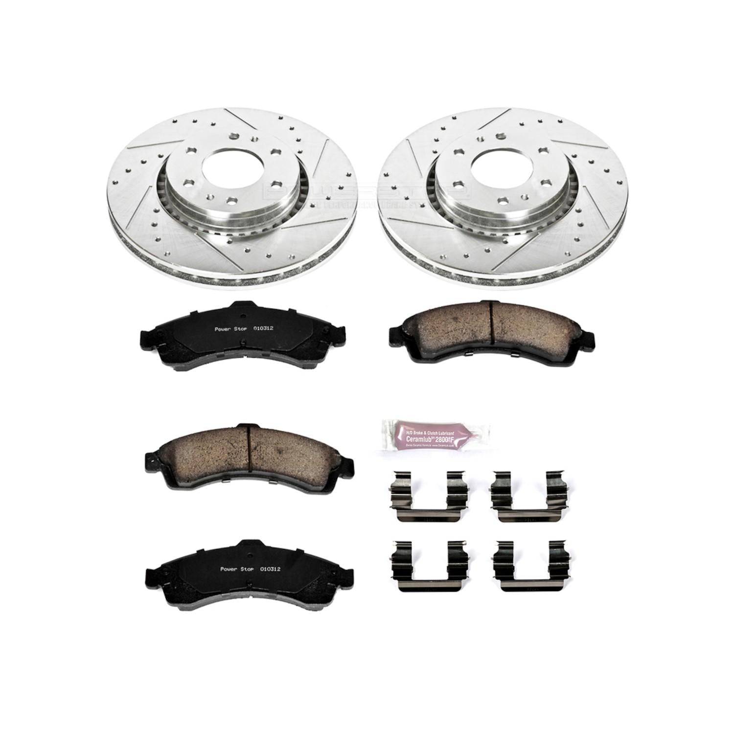 Power Stop 04-05 Buick Rainier Front Z23 Evolution Sport Brake Kit K2061