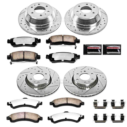 PowerStop Power Stop 04-05 Buick Rainier Front & Rear Z36 Truck & Tow Brake Kit K2062-36