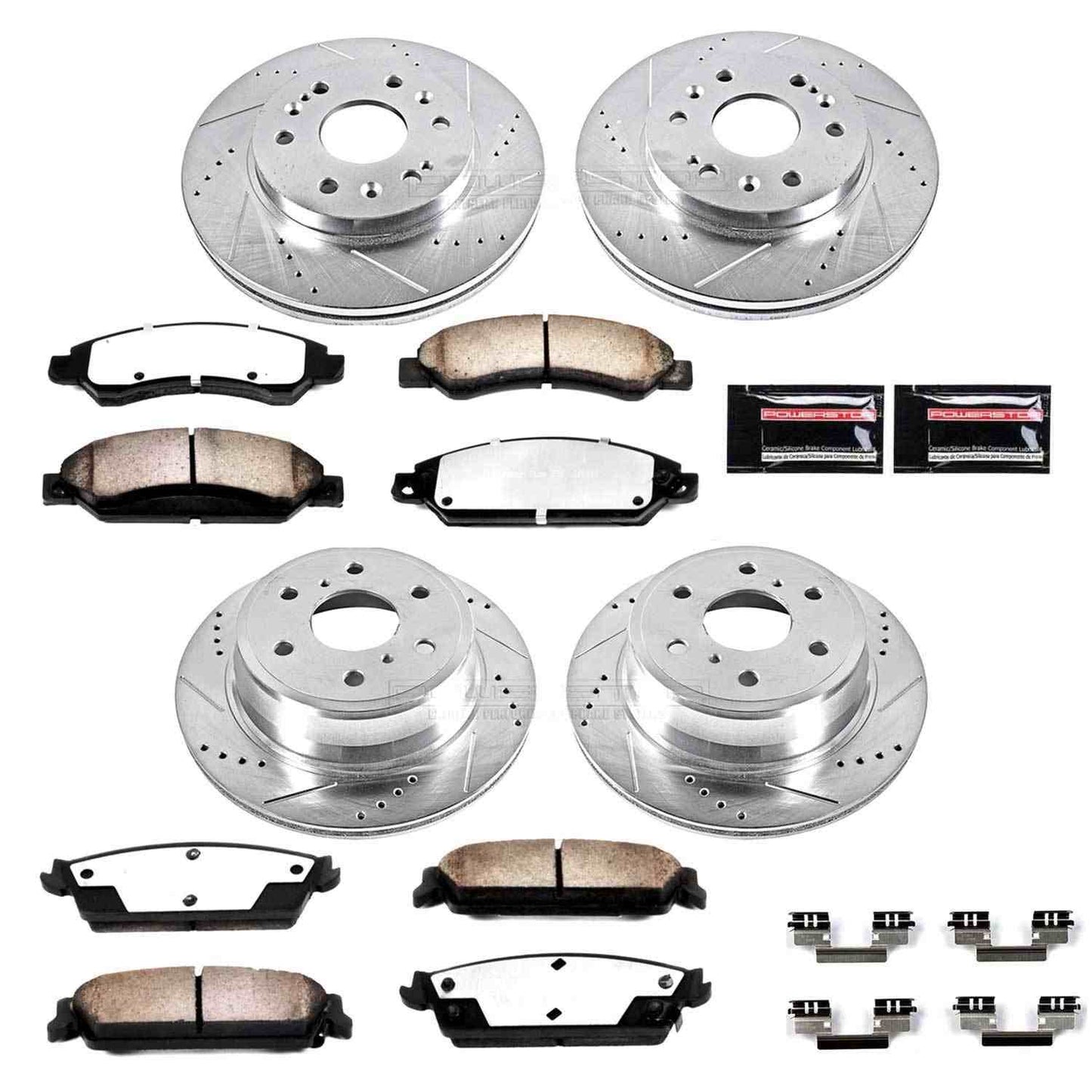 PowerStop Power Stop 07-08 Cadillac Escalade Front & Rear Z36 Truck & Tow Brake Kit K2068-36
