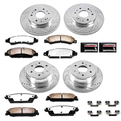 PowerStop Power Stop 07-08 Cadillac Escalade Front & Rear Z36 Truck & Tow Brake Kit K2068-36