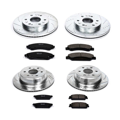 PowerStop Power Stop 07-08 Cadillac Escalade Front & Rear Z23 Evolution Sport Brake Kit K2068