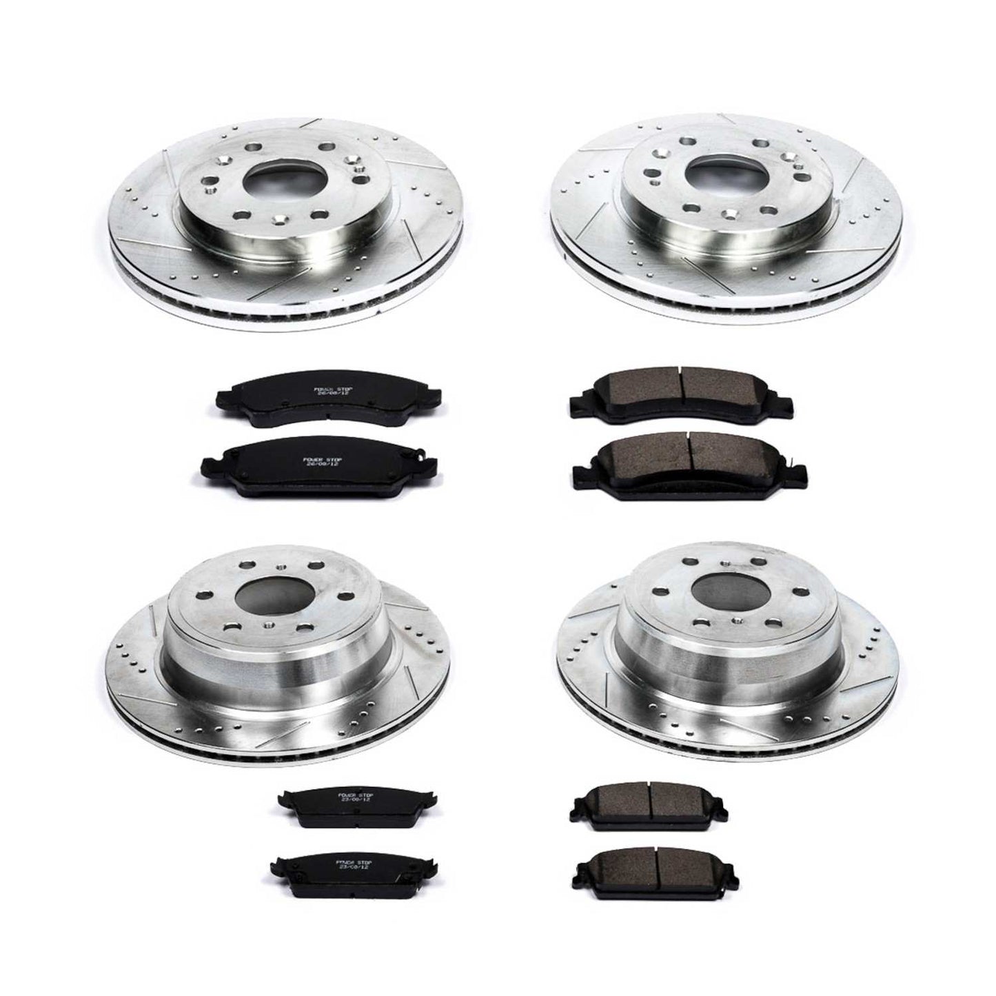 Power Stop 08-14 Cadillac Escalade Front & Rear Z23 Evolution Sport Brake Kit K2070