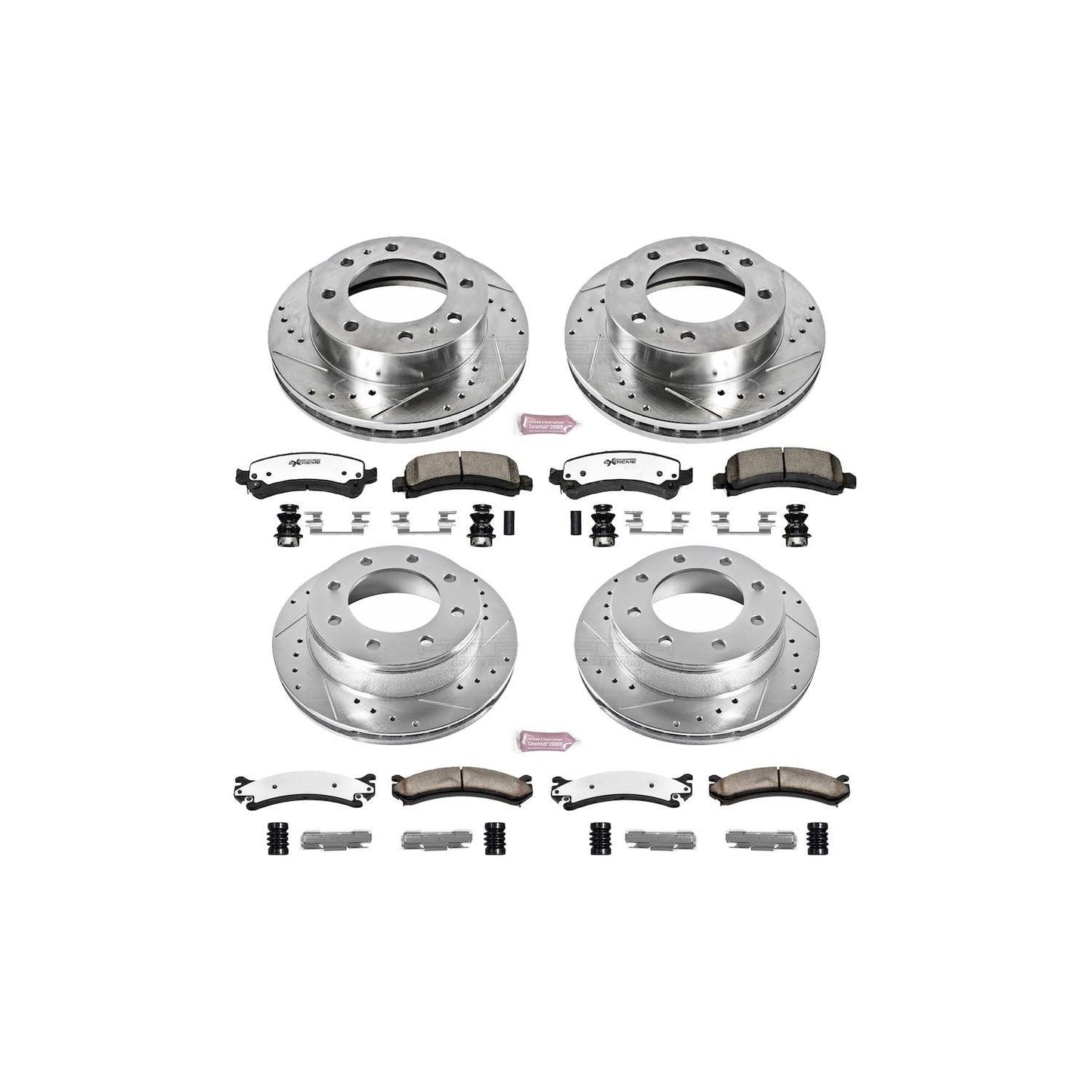 PowerStop Power Stop 14-19 Chevrolet Express 3500 Front & Rear Z36 Truck & Tow Brake Kit K2072-36