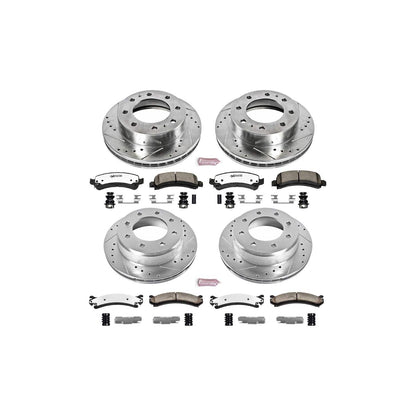 PowerStop Power Stop 14-19 Chevrolet Express 3500 Front & Rear Z36 Truck & Tow Brake Kit K2072-36