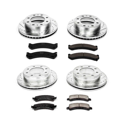 PowerStop Power Stop 14-19 Chevrolet Express 3500 Front & Rear Z23 Evolution Sport Brake Kit K2072