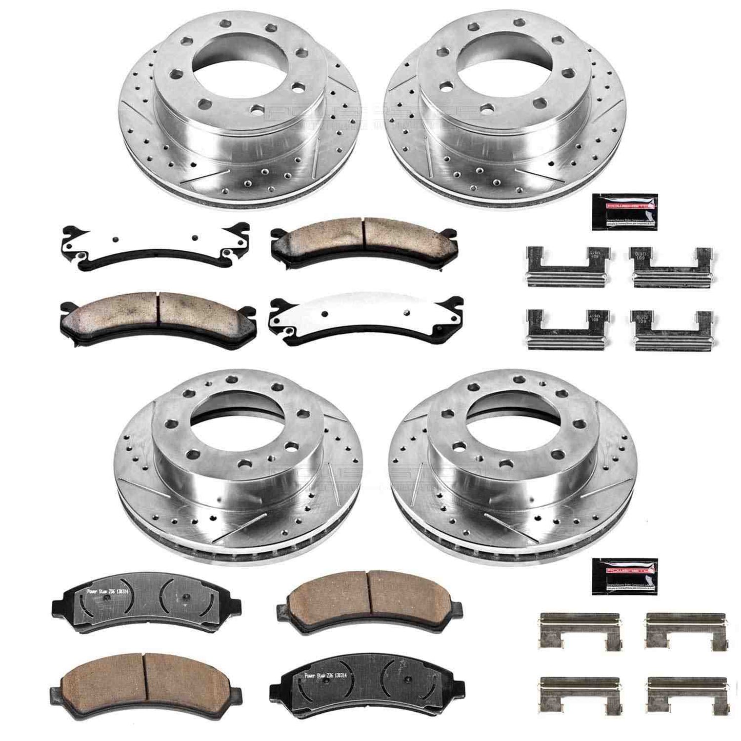 PowerStop Power Stop 02-04 Chevrolet Avalanche 2500 Front & Rear Z36 Truck & Tow Brake Kit K2073-36