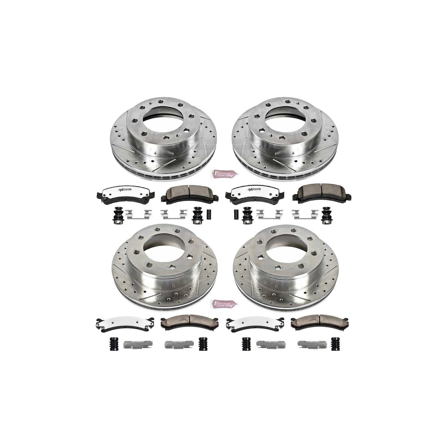 PowerStop Power Stop 14-19 Chevrolet Express 3500 Front & Rear Z36 Truck & Tow Brake Kit K2074-36