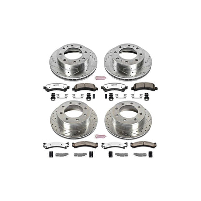 PowerStop Power Stop 14-19 Chevrolet Express 3500 Front & Rear Z36 Truck & Tow Brake Kit K2074-36