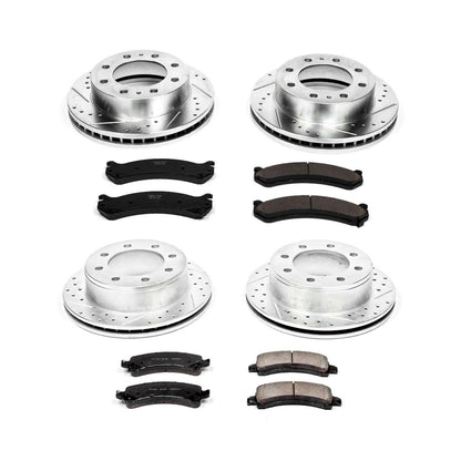 PowerStop Power Stop 14-19 Chevrolet Express 3500 Front & Rear Z23 Evolution Sport Brake Kit K2074