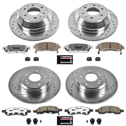 PowerStop Power Stop 06-07 Buick Rainier Front & Rear Z26 Street Warrior Brake Kit K2085-26