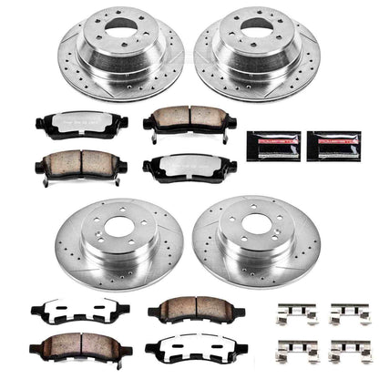 PowerStop Power Stop 06-07 Buick Rainier Front & Rear Z36 Truck & Tow Brake Kit K2085-36