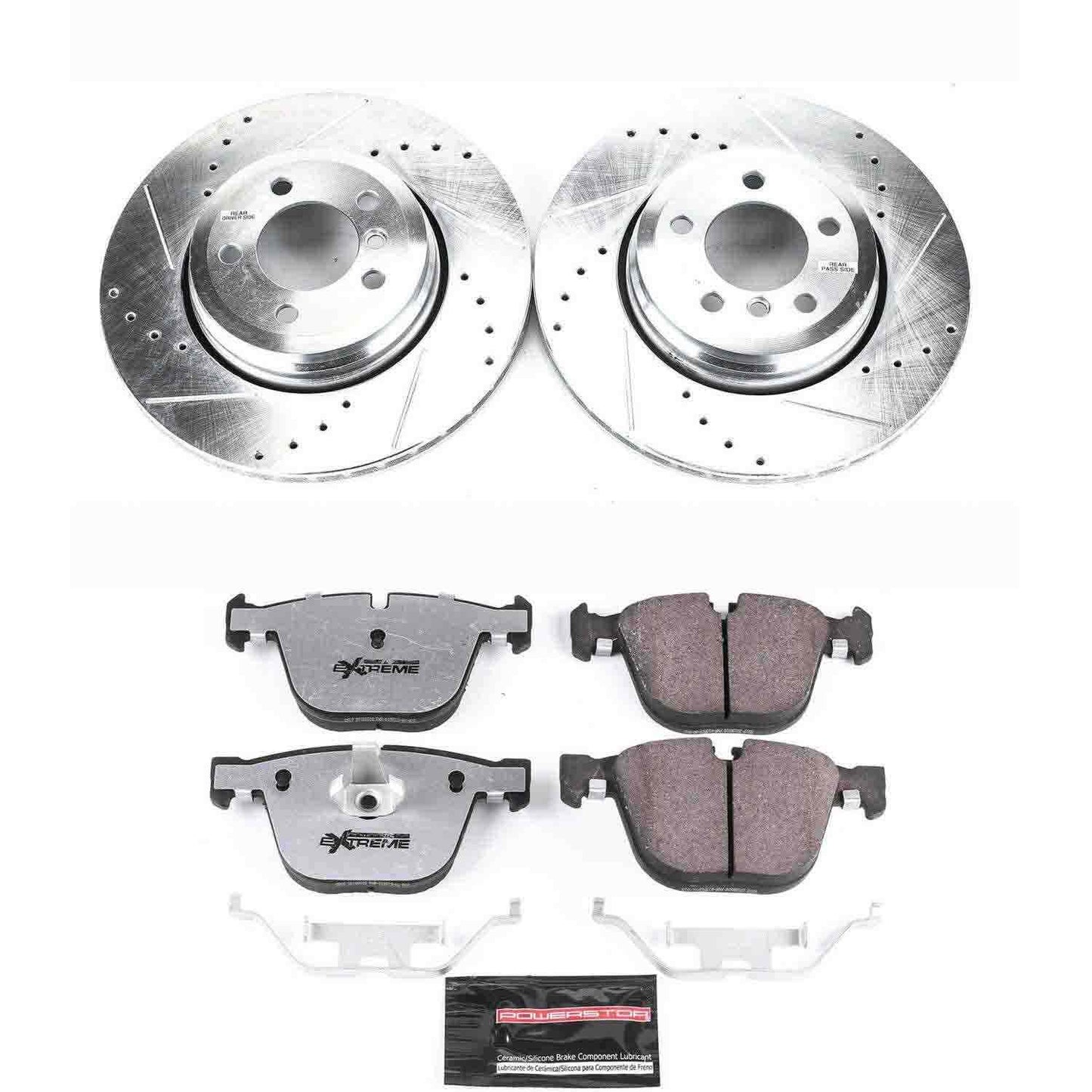 PowerStop Power Stop 02-05 BMW 745i Rear Z26 Street Warrior Brake Kit K2086-26
