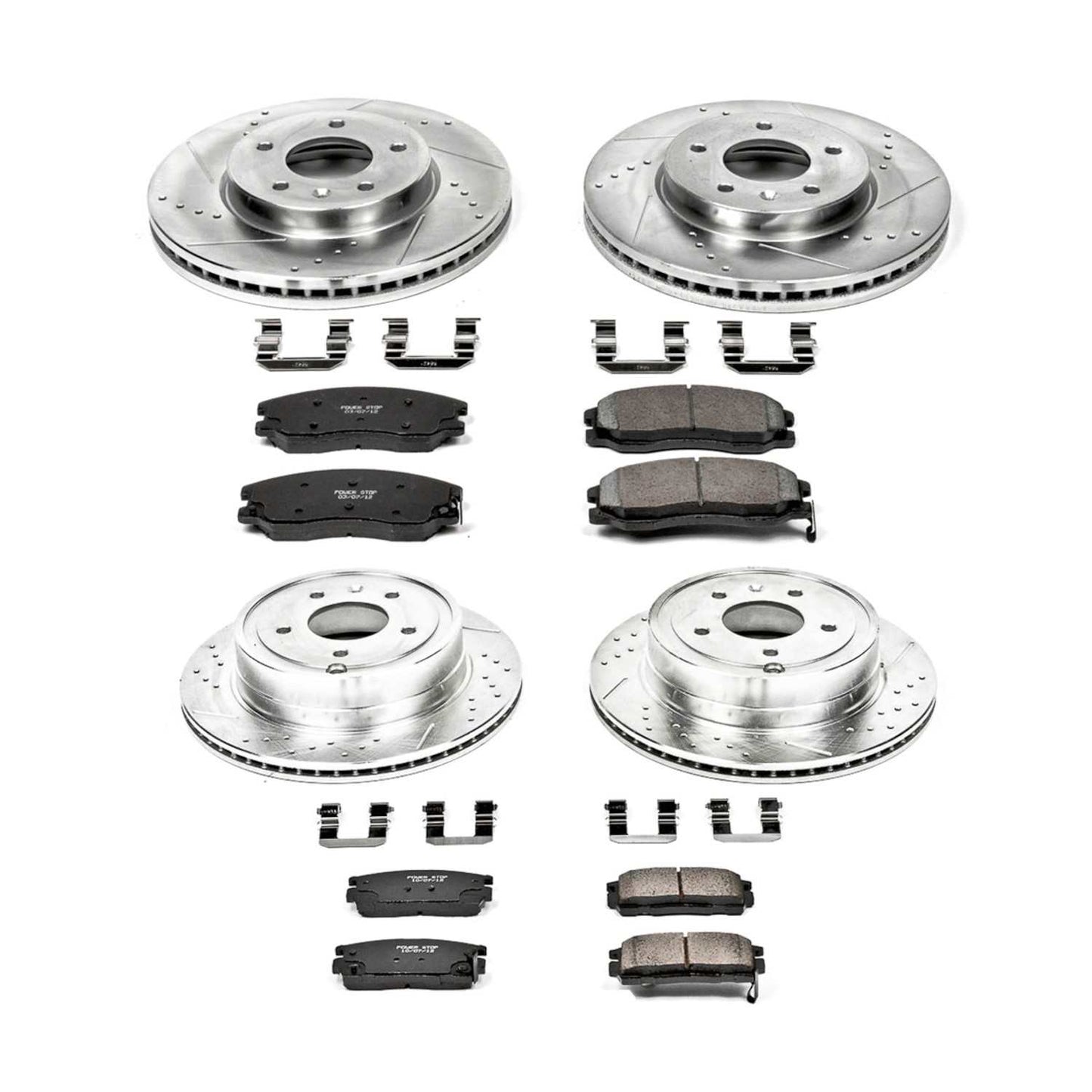 PowerStop Power Stop 12-15 Chevrolet Captiva Sport Front & Rear Z23 Evolution Sport Brake Kit K2091