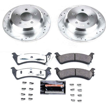 PowerStop Power Stop 93-98 Jeep Grand Cherokee Rear Z36 Truck & Tow Brake Kit K2131-36