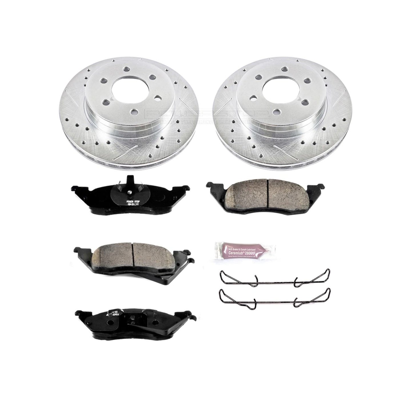 PowerStop Power Stop 97-98 Dodge Dakota Front Z23 Evolution Sport Brake Kit K2137