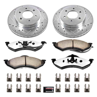 PowerStop Power Stop 1999 Dodge Dakota Front Z36 Truck & Tow Brake Kit K2138-36