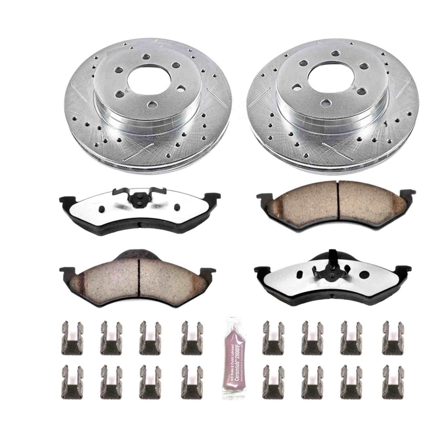 PowerStop Power Stop 00-02 Dodge Dakota Front Z36 Truck & Tow Brake Kit K2139-36