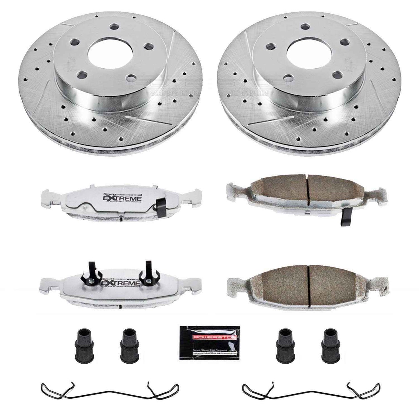 PowerStop Power Stop 99-02 Jeep Grand Cherokee Front Z26 Street Warrior Brake Kit K2147-26