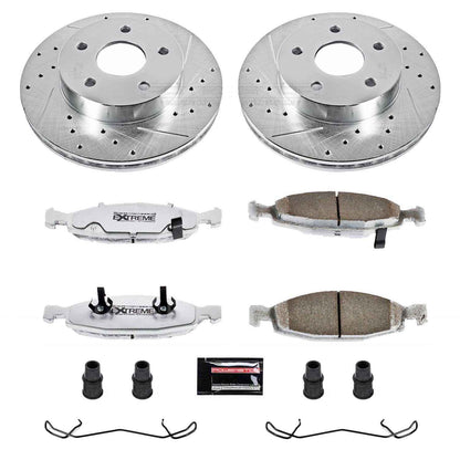 PowerStop Power Stop 99-02 Jeep Grand Cherokee Front Z26 Street Warrior Brake Kit K2147-26