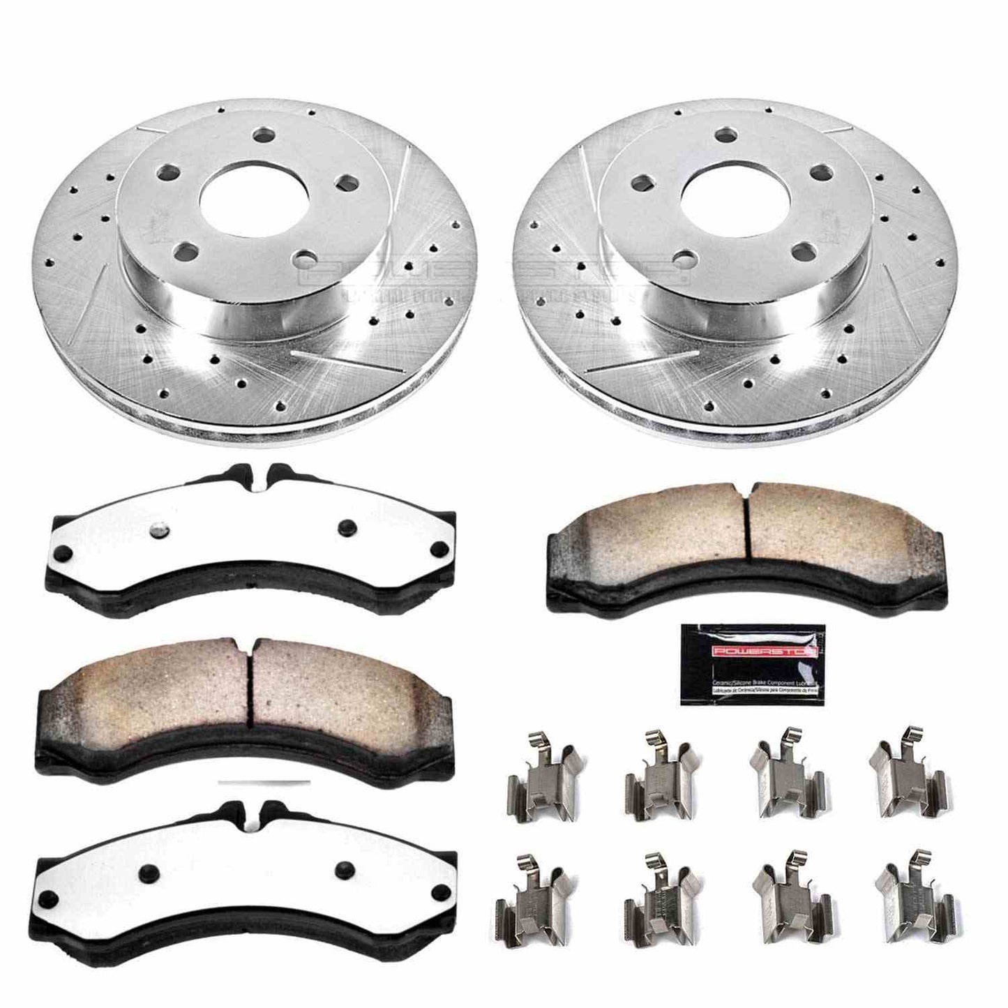 PowerStop Power Stop 99-04 Jeep Grand Cherokee Front Z36 Truck & Tow Brake Kit K2149-36