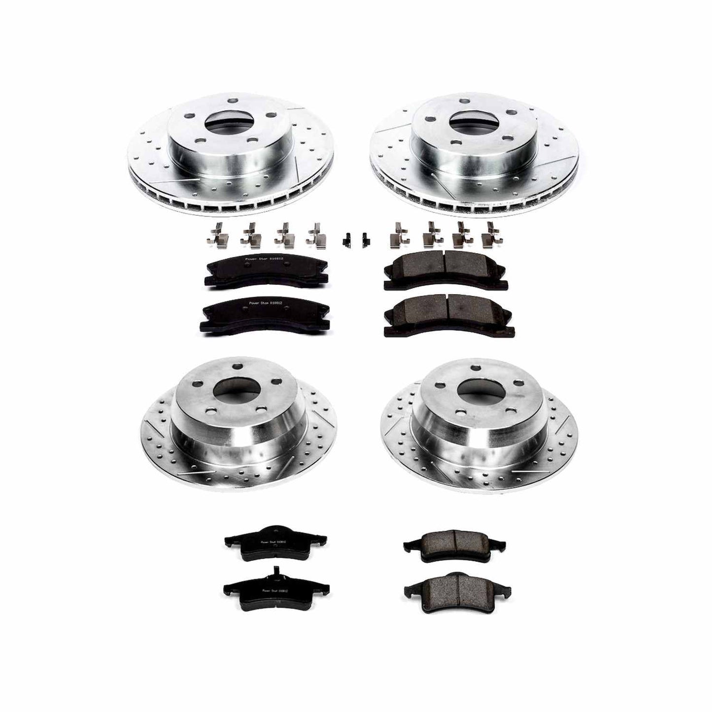 PowerStop Power Stop 99-04 Jeep Grand Cherokee Front & Rear Z23 Evolution Sport Brake Kit K2150