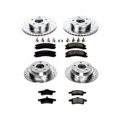PowerStop Power Stop 99-04 Jeep Grand Cherokee Front & Rear Z23 Evolution Sport Brake Kit K2150