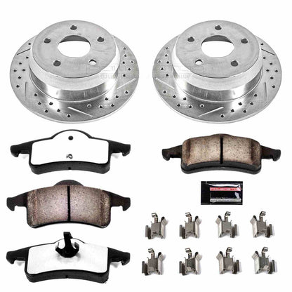 PowerStop Power Stop 99-04 Jeep Grand Cherokee Rear Z36 Truck & Tow Brake Kit K2151-36